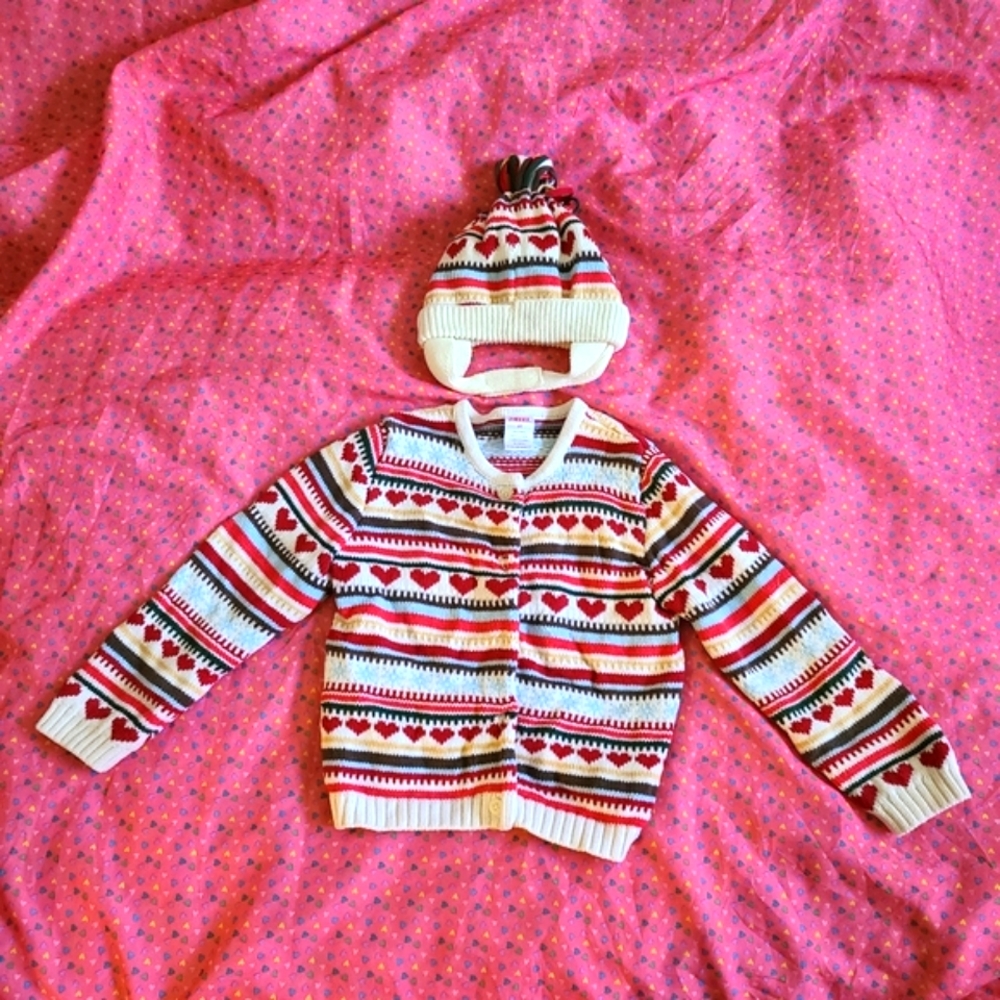 Gymboree Heart Sweater Size 3T 100%